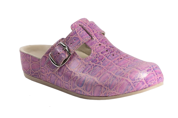 CLASSIC klompe – kroko roza