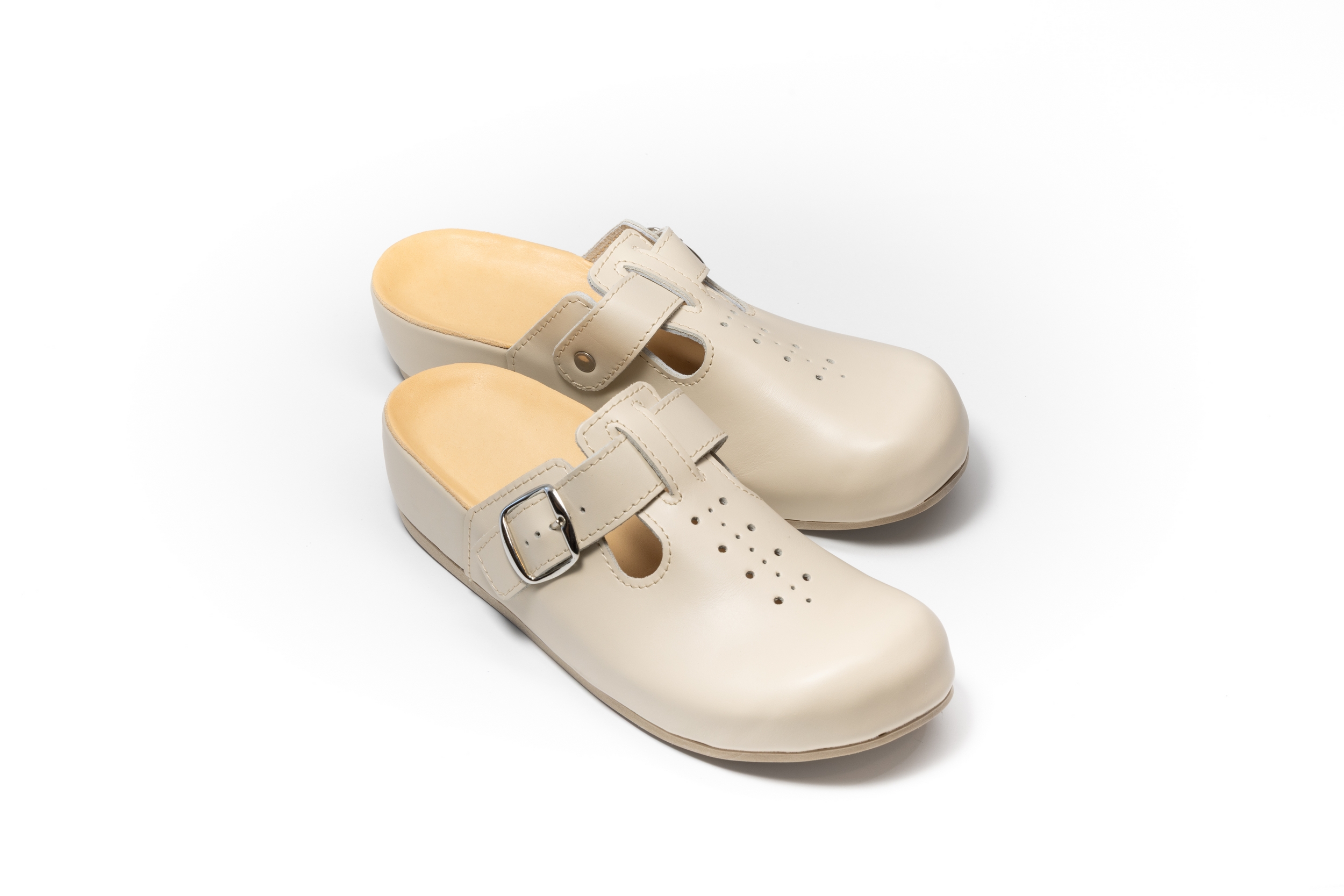 CLASSIC klompe – krem - Image 2