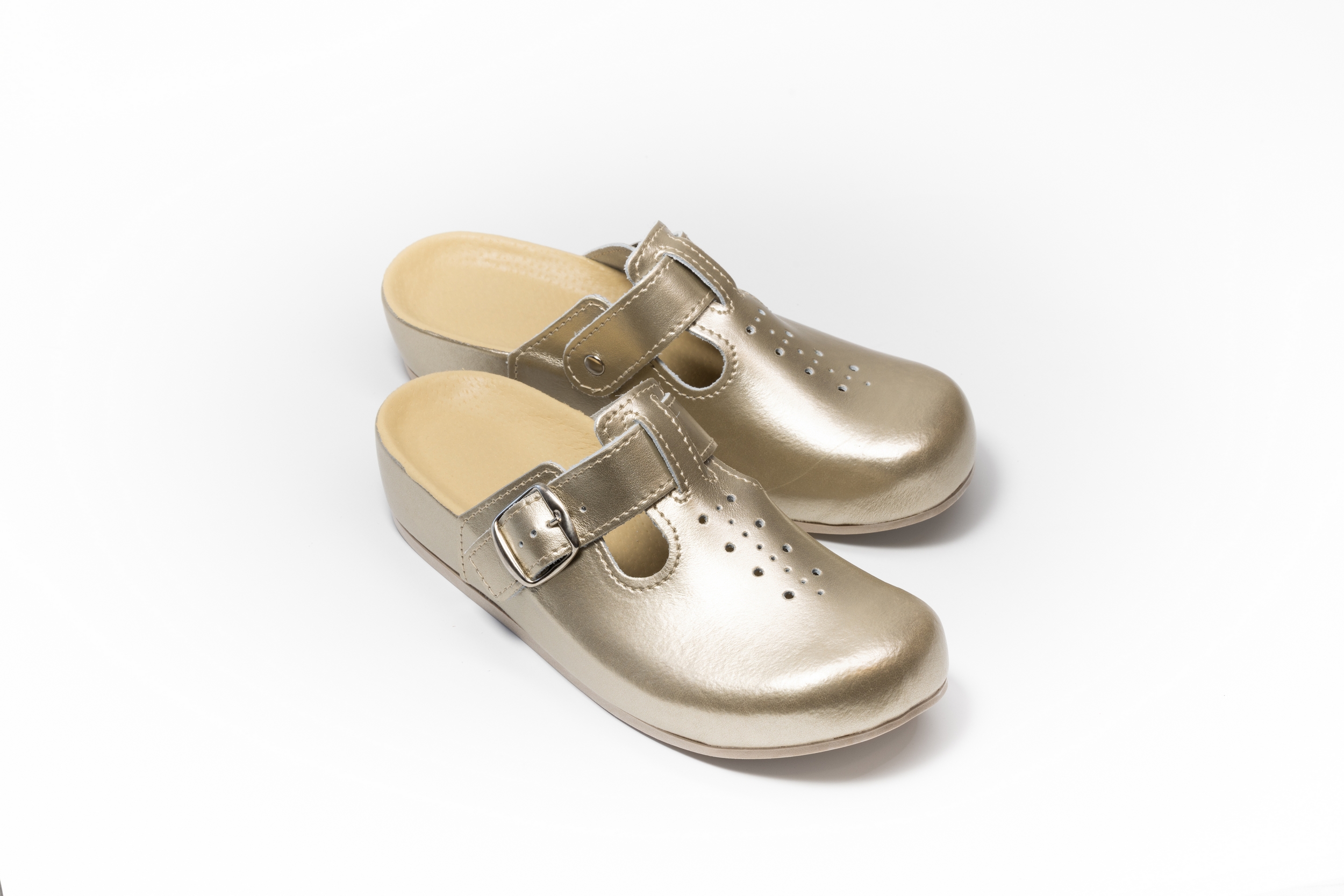 METALIK klompe – zlatna - Image 6