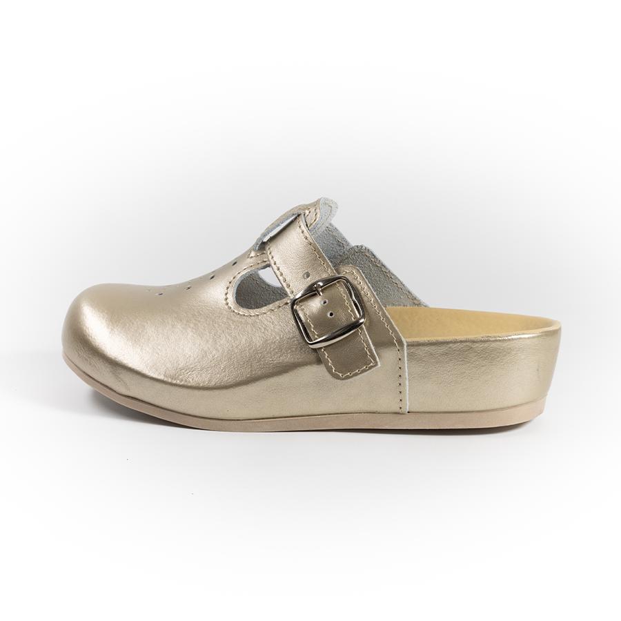 METALIK klompe – zlatna - Image 5